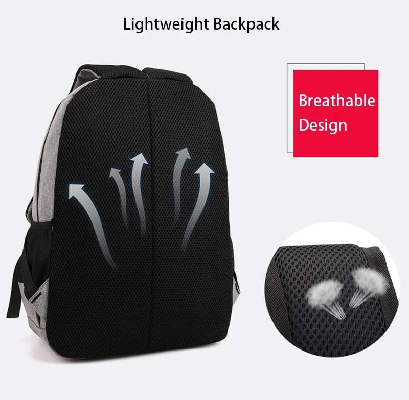 MOCHILA MULTIFUNCIONAL LAPTOP IMPERMEABLE CON PUERTO USB 35 LITROS - 6