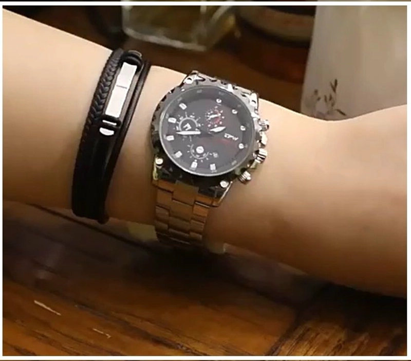 RELOJ MUJER CUARZO LUJO PERSONALIZADO ES CON INCRUSTACIONES Y PULSERA - 4