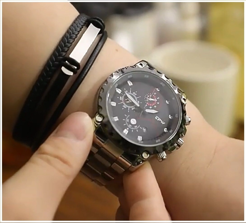 RELOJ MUJER CUARZO LUJO PERSONALIZADO ES CON INCRUSTACIONES Y PULSERA - 6