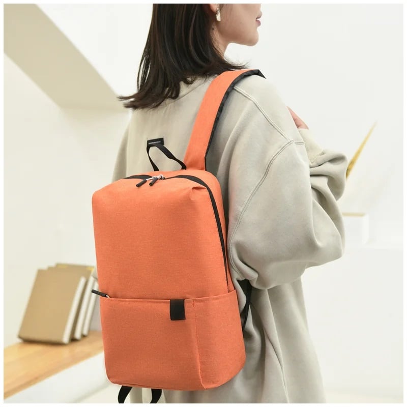 MOCHILA NARANJA PREMIUM IMPERMEABLE SEGURA Y COMODA - 3