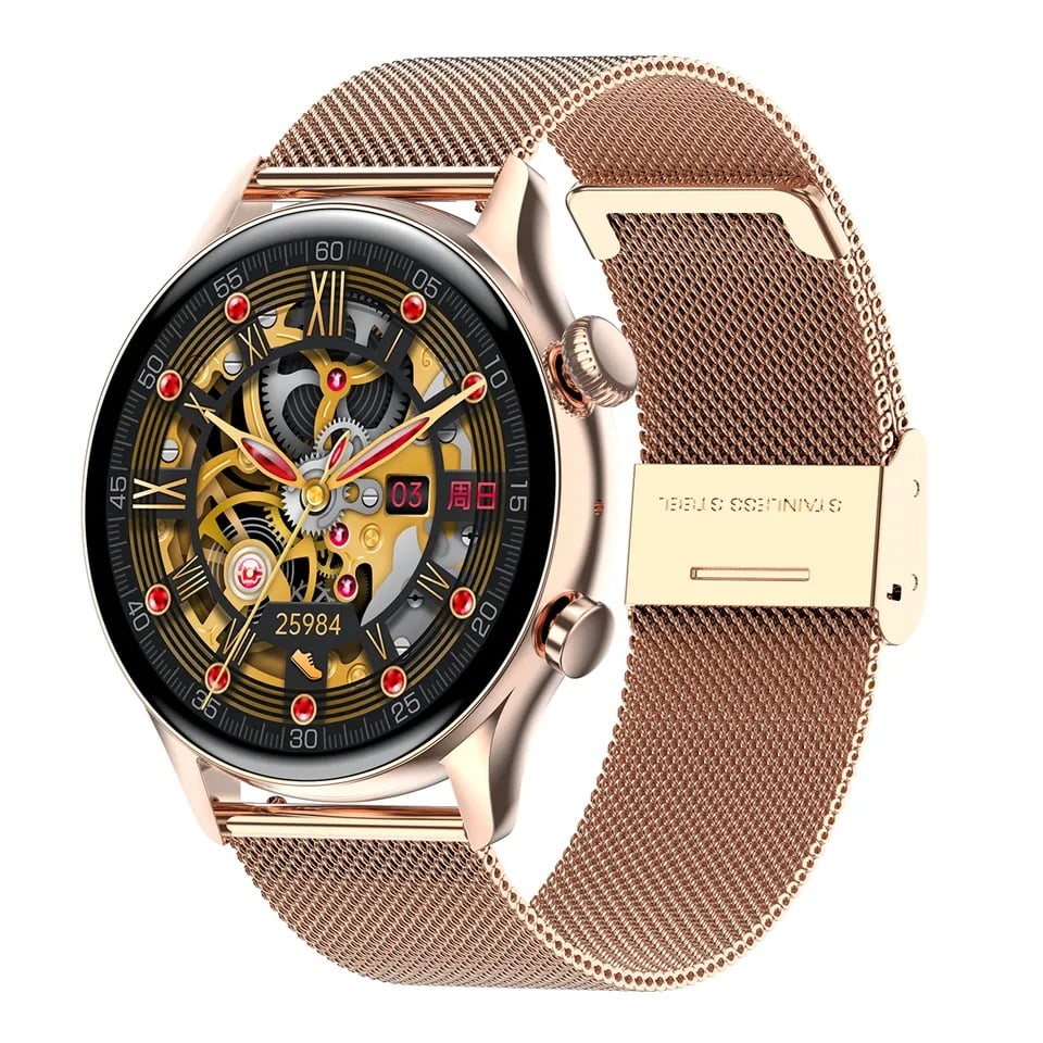 SMARTWATCH HK39 DORADO BLUETOOTH ELEGANTE MUJER PANTALLA AMOLED - 4