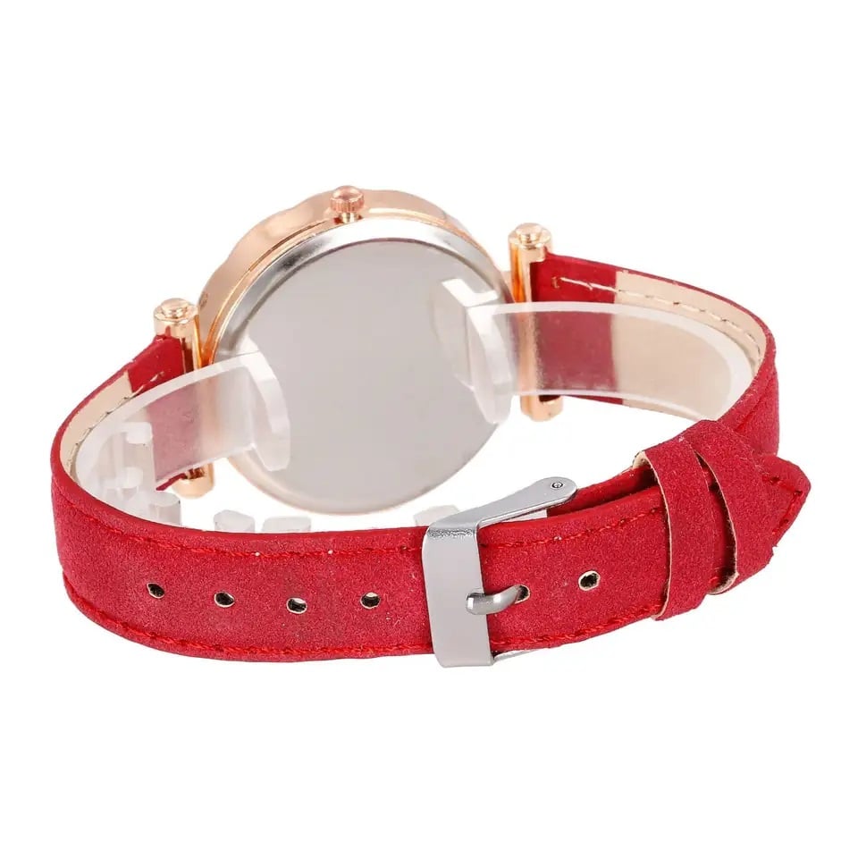 RELOJ MUJER CUARZO SET LUJO ES CON COLGANTE AROS ANILLO Y PULSERA - 9