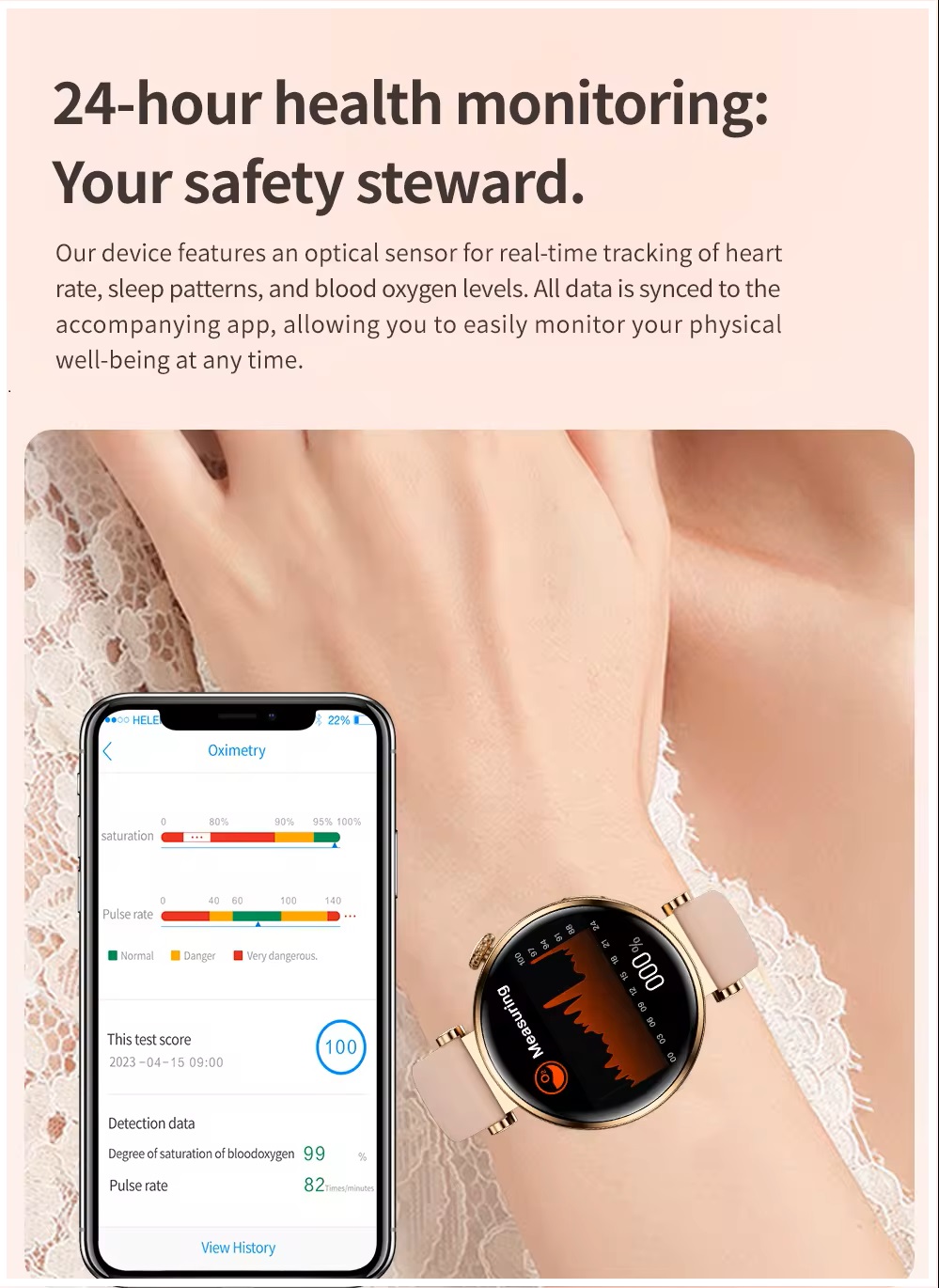 SMARTWATCH GT4 MINI ROSADO NUEVO MUJERES PANTALLA ALTA DEFINICIÓN 1.27 - 6