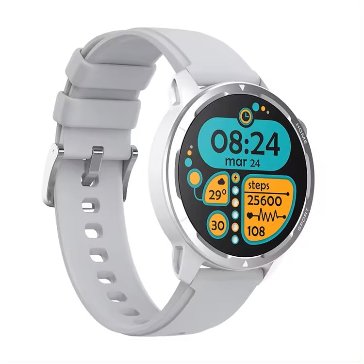 SMARTWATCH ELEGANTE 360X360 MONITOREO SALUD COMPATIBLE IOS ANDROID - 2