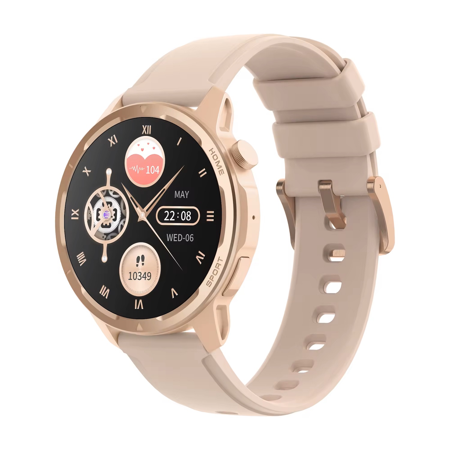 SMARTWATCH ELEGANTE 360X360 MONITOREO SALUD COMPATIBLE IOS ANDROID - 3
