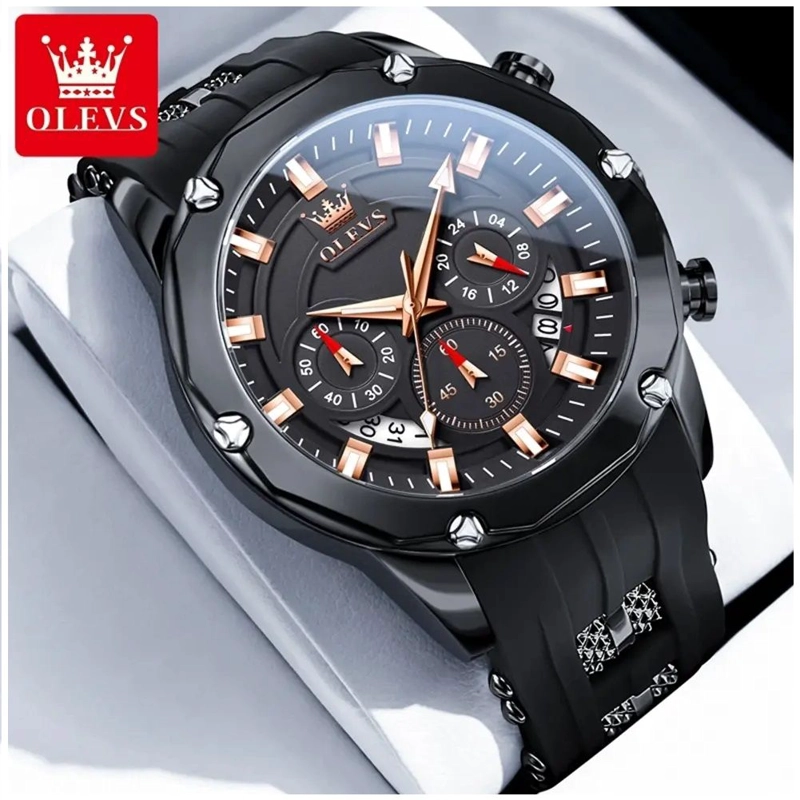 RELOJ DE LUJO DEPORTIVO PARA HOMBRE QUARTZ RESISTENTE AL AGUA 30M - 6