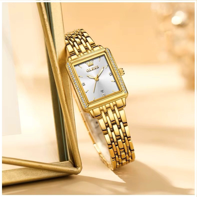 RELOJ DE MUJER ELEGANTE DE LUJO CUARZO DE ACERO INOXIDABLE - 3