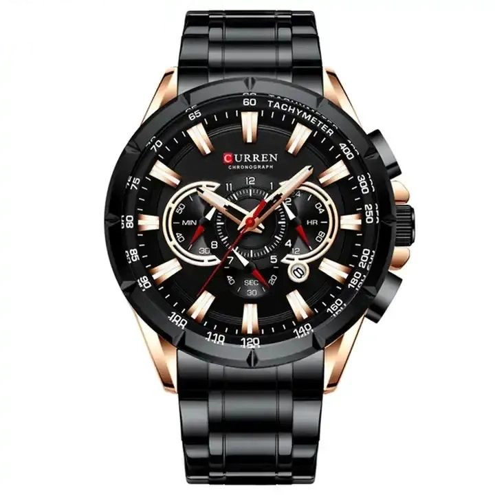 RELOJ CRONOGRAFO DEPORTIVO PARA HOMBRE ACERO INOXIDABLE MOVIMIENTO - 2