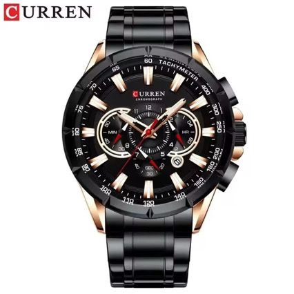 RELOJ CRONOGRAFO DEPORTIVO PARA HOMBRE ACERO INOXIDABLE MOVIMIENTO - 5