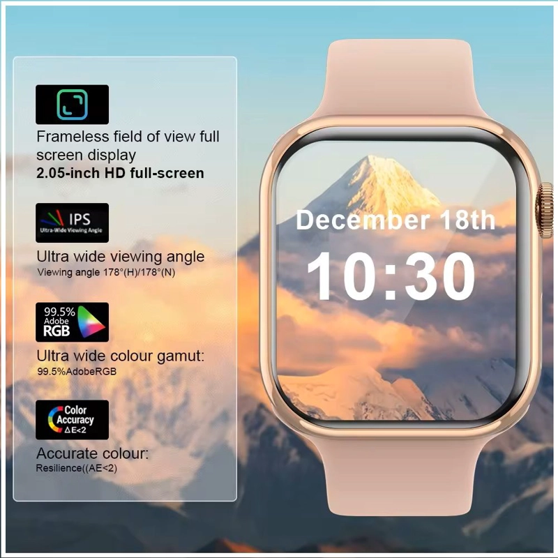 GENÉRICO SMARTWATCH IW9 MINI AVANZADO: MONITOREO DE SALUD 24/7 CONEXION BT 5.0