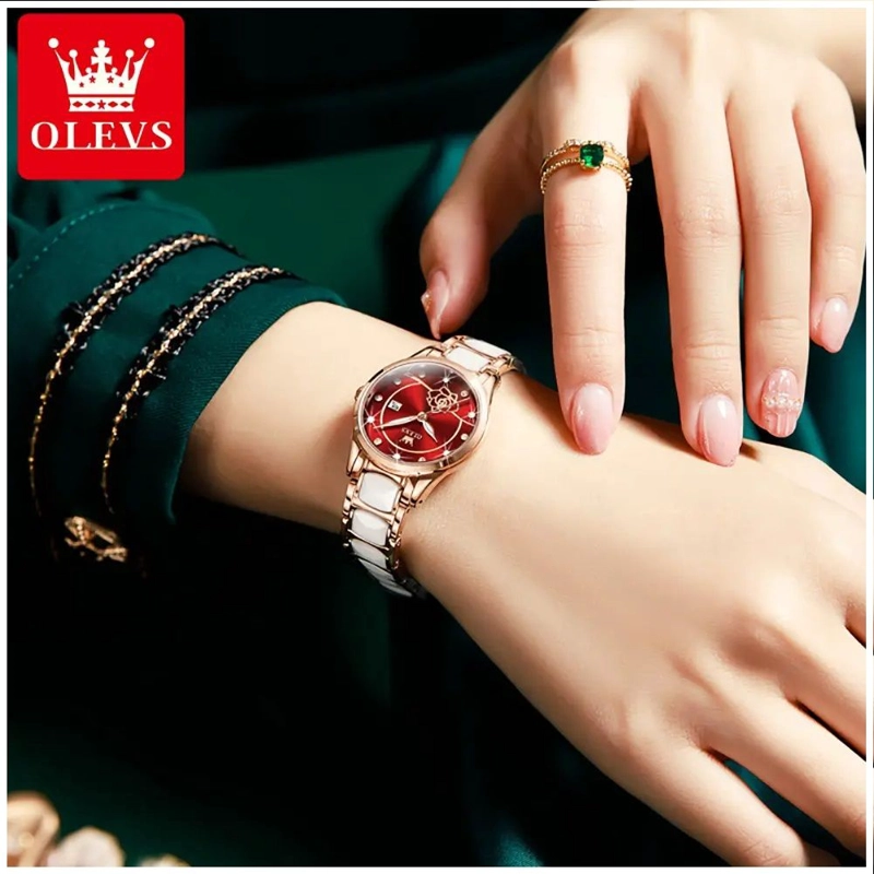RELOJ DE PULSERA ELEGANTE PARA MUJER MOVIMIENTO CUARZO JAPONE S - 4