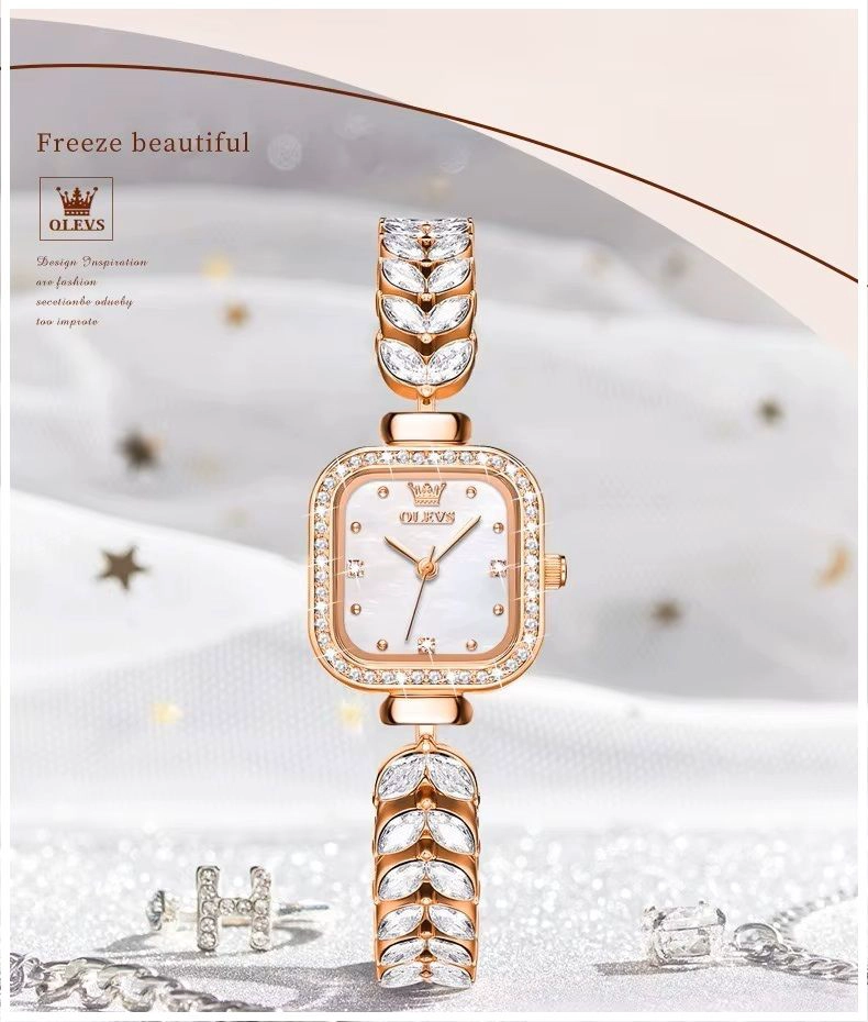 RELOJ DE MUJER ELEGANTE DISEÑO DELICADO INCRUSTACIONES DE ZIRCONIA - 2
