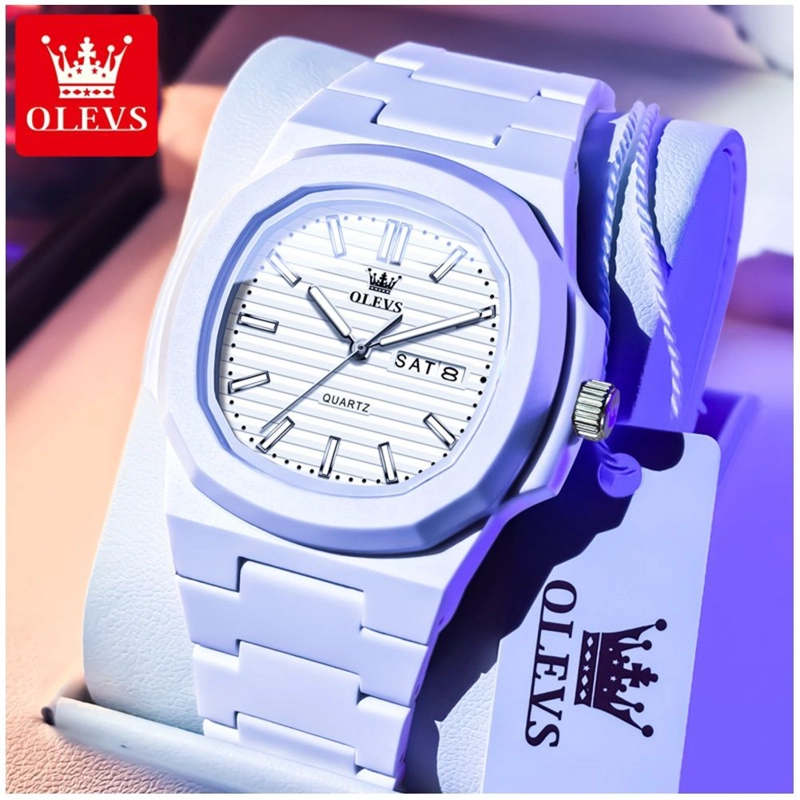 RELOJ DEPORTIVO ELEGANTE CORREA DE RESINA MODERNO Y RESISTENTE 30 MT - 3