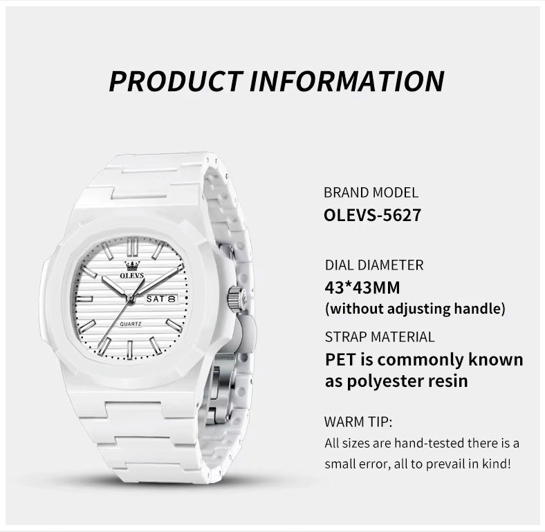 RELOJ DEPORTIVO ELEGANTE CORREA DE RESINA MODERNO Y RESISTENTE 30 MT - 7