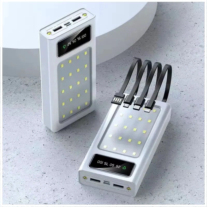 POWER BANK DE 20000 MAH CON 3 PUERTOS USB, PANTALLA LED Y LINTERNA - 7