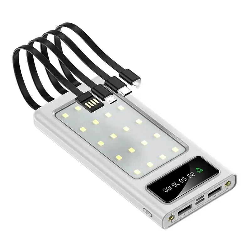 POWER BANK DE 20000 MAH CON 3 PUERTOS USB, PANTALLA LED Y LINTERNA - 8