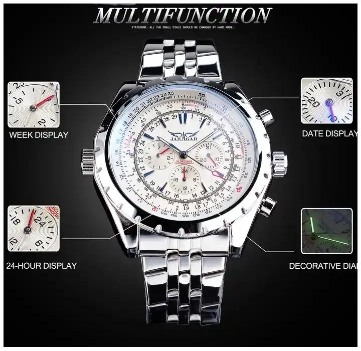 RELOJ DEPORTIVO PARA HOMBRE MOVIMIENTO MECANICO CALENDARIO COMPLETO - 2