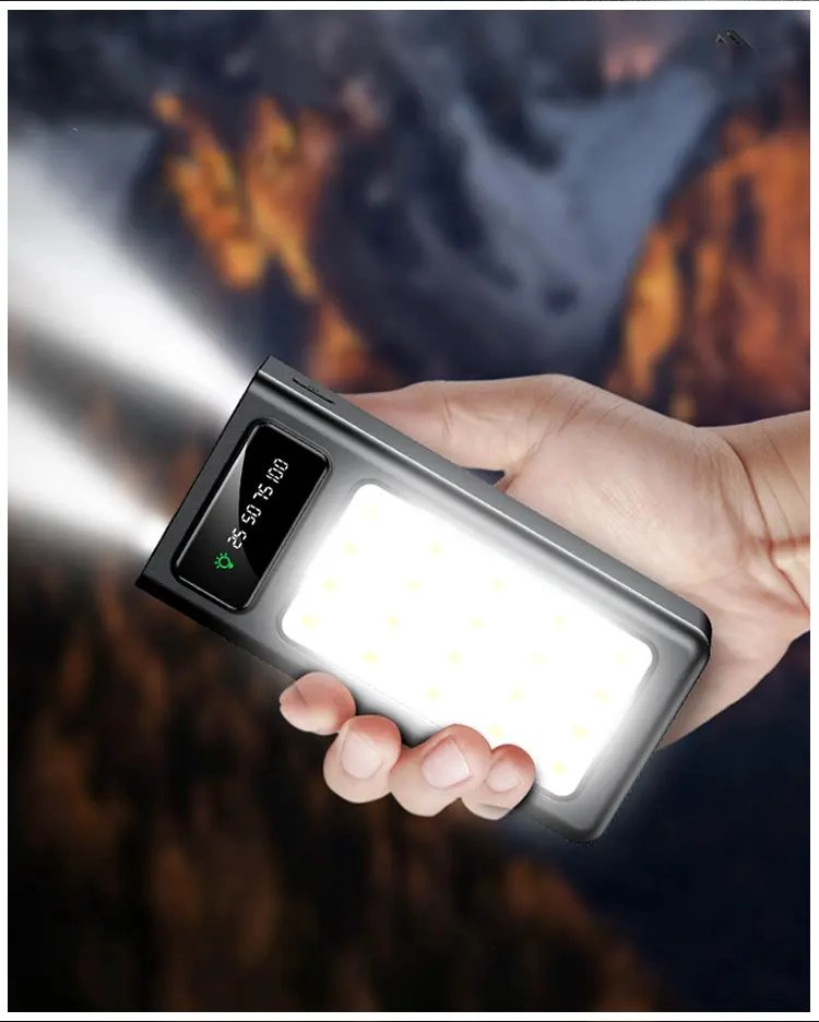 BATERIA PORTATIL 30000MAH CON CARGA RAPIDA Y LUZ LED - 3