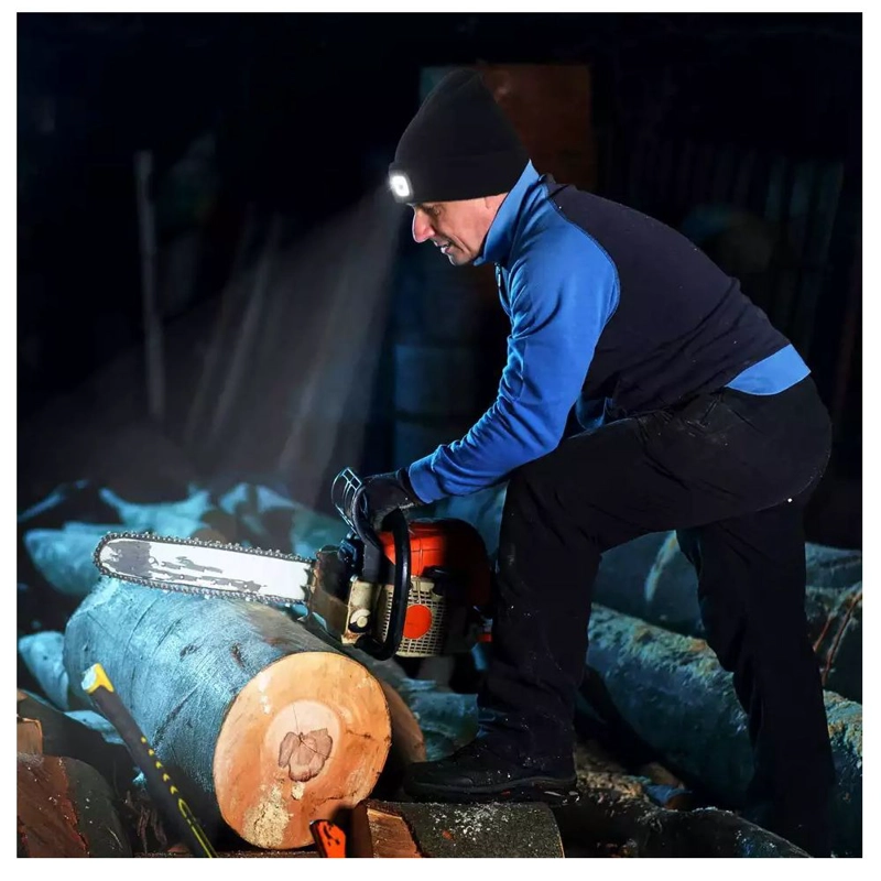GENÉRICO CARGADOR GORRO CON LINTERNA LED 3 MODOS RECARGABLE1200MAH AZUL