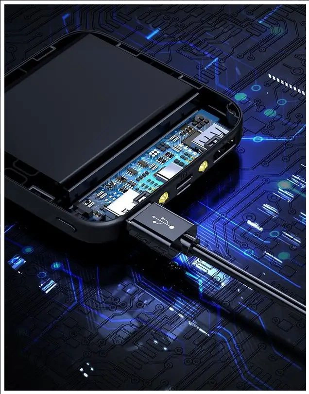 CARGADOR PORTATIL POWER BANK 10000 MAH 2USB MICRO USB LINTERNA - 2