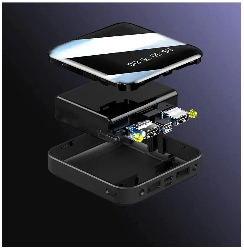 CARGADOR PORTATIL POWER BANK 10000 MAH 2USB MICRO USB LINTERNA - 8