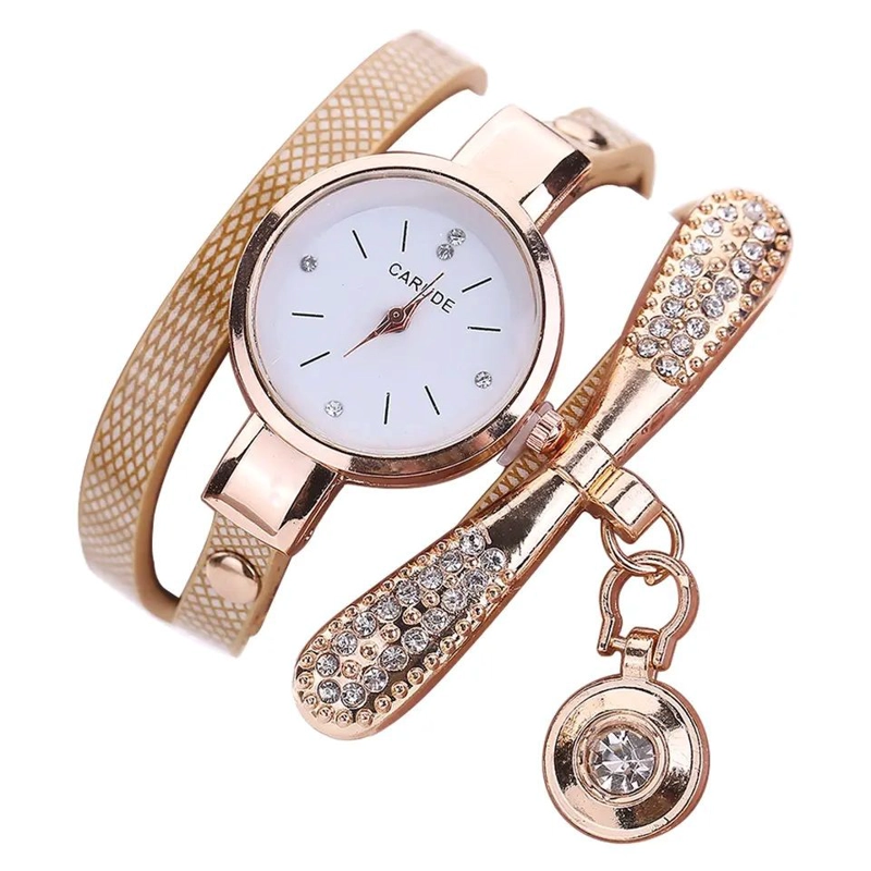 RELOJ DE LUJO PERSONALIZADO PARA MUJERES CON INCRUSTACIONES Y PULSERA - 1