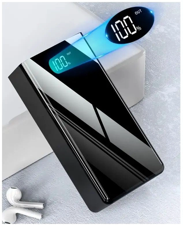 GENÉRICO CARGADOR PORTATIL POWER BANK 3USB TIPO C LIGHTNING LINTERNA