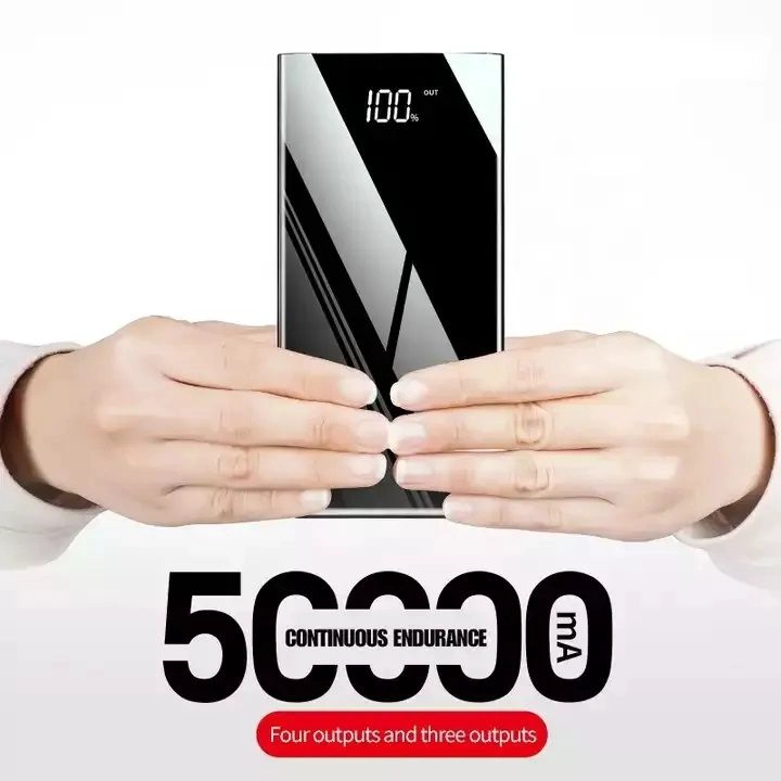 CARGADOR PORTATIL POWER BANK 3USB TIPO C LIGHTNING LINTERNA - 7