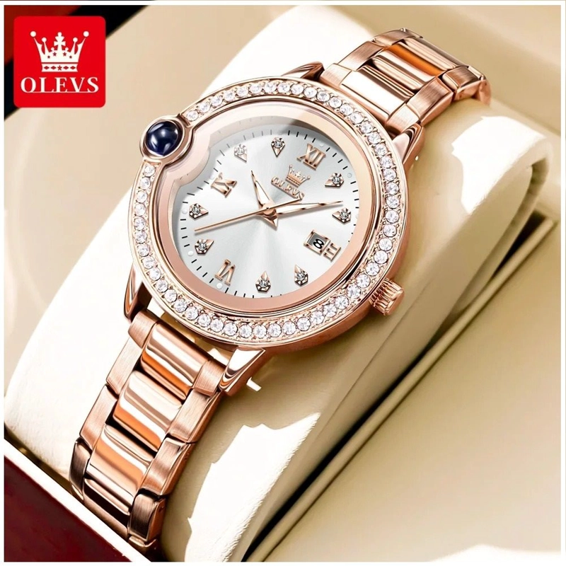 RELOJ DE PULSERA DE LUJO PARA MUJER CON INCRUSTACIONES BRILLANTES - 3