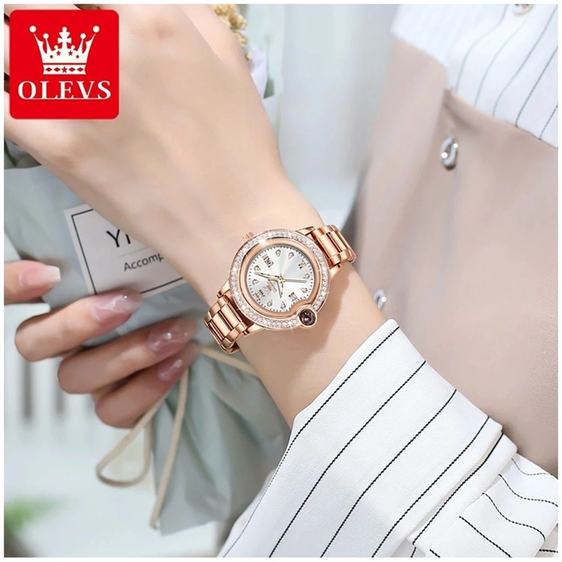 RELOJ DE PULSERA DE LUJO PARA MUJER CON INCRUSTACIONES BRILLANTES - 6