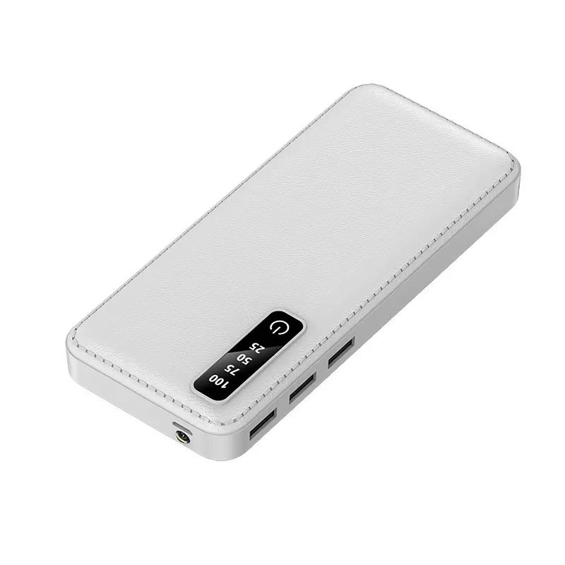 CARGADOR PORTATIL 20000MAH 3 PUERTOS USB CABLES LINTERNA - 4