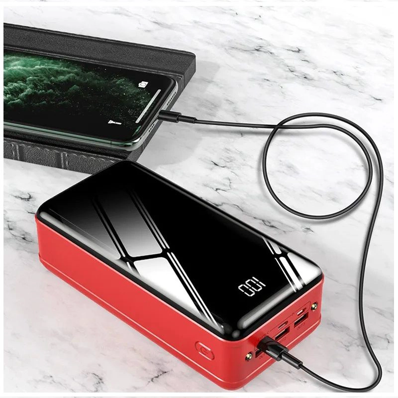 CARGADOR PORTATIL POWER BANK 3USB TIPO C LIGHTNING LINTERNA - 7