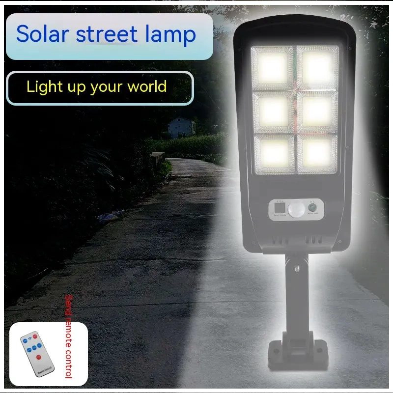 LUZ LED INTELIGENTE CON PANEL SOLAR CONTROL REMOTO Y SENSOR MOVIMIENTO IP65 5000 HORAS - 9
