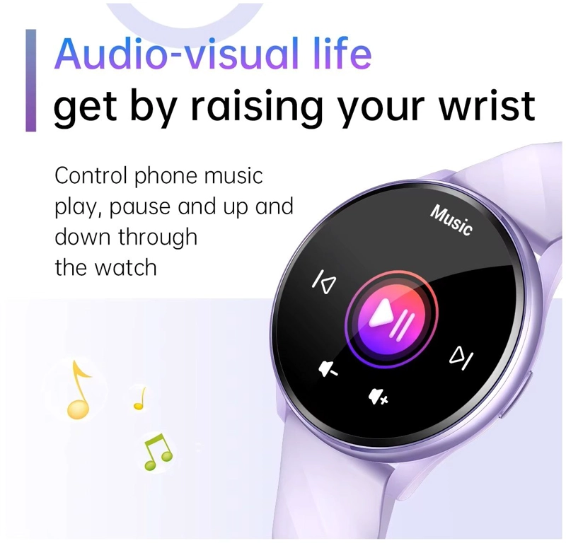 SMARTWATCH PARA MUJER PANTALLA REDONDA 146” IPS TFT LLAMADAS BLUETOOTH MONITOREO DE SALUD - 5