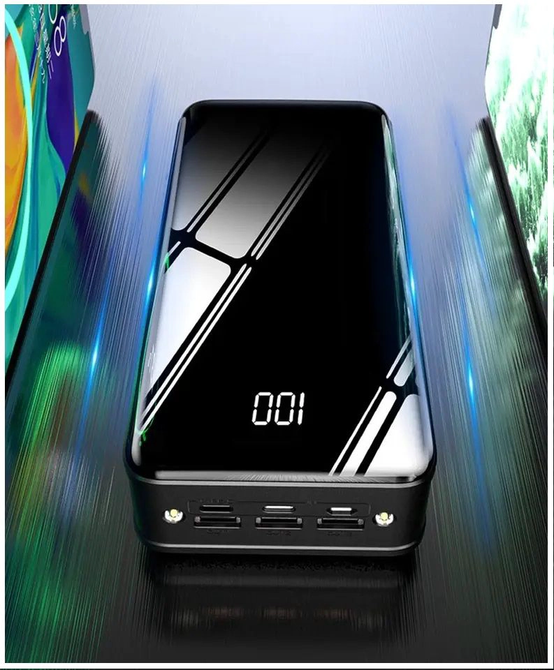 CARGADOR PORTATIL POWER BANK 50000 MAH CARGA RAPIDA 3USB LINTERNA LED - 5