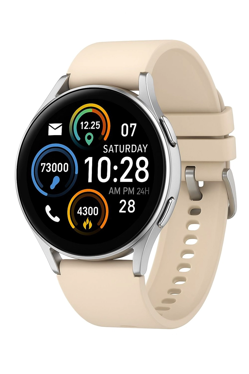 RELOJ INTELIGENTE SMARTWATCH CORREA BLANCA BLUETOOTH MONITOREO SALUD - 3