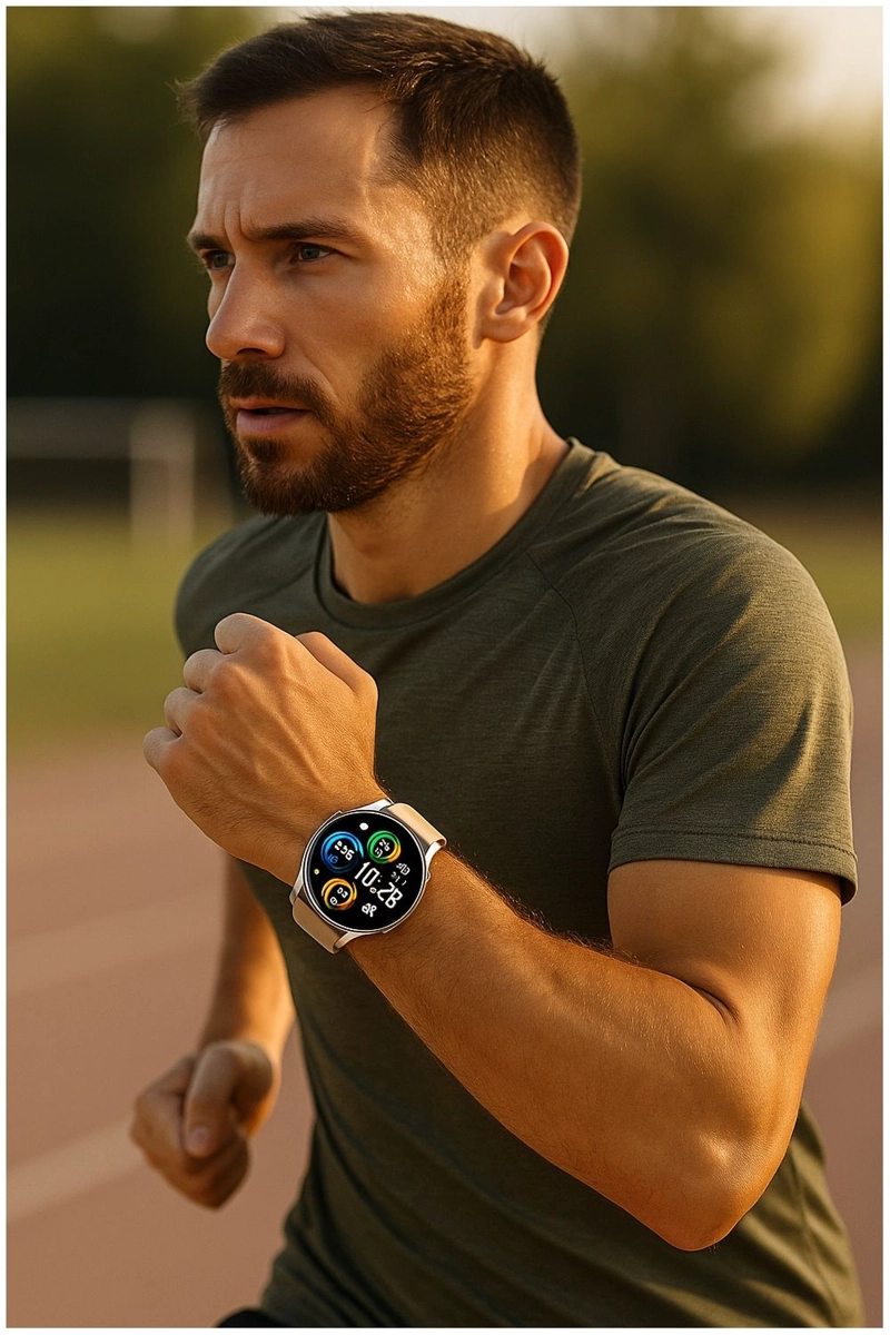 RELOJ INTELIGENTE SMARTWATCH CORREA BLANCA BLUETOOTH MONITOREO SALUD - 6