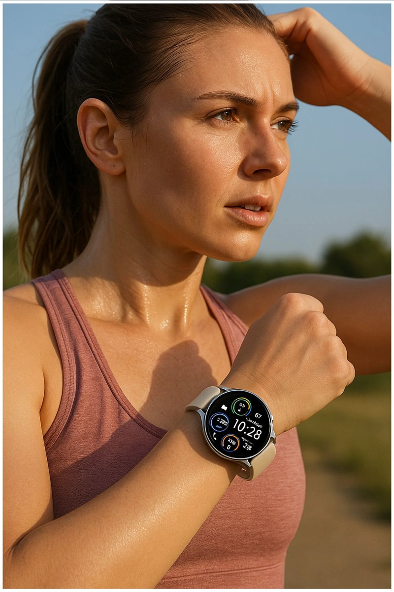 RELOJ INTELIGENTE SMARTWATCH CORREA BLANCA BLUETOOTH MONITOREO SALUD - 7