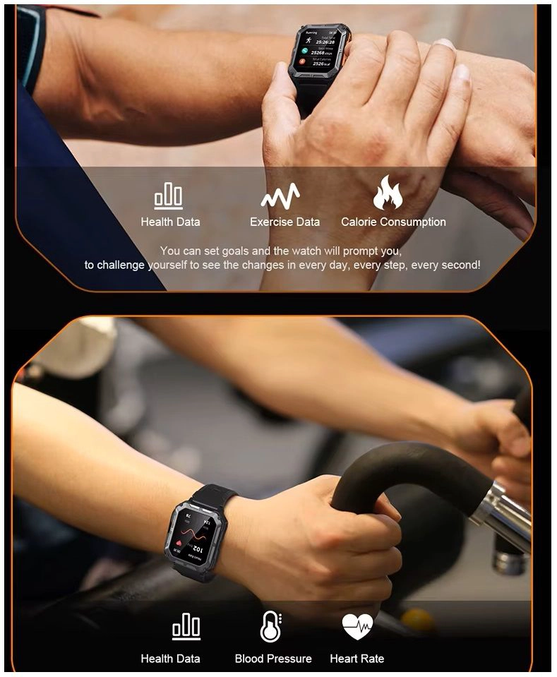 RELOJ INTELIGENTE DEPORTIVO LLAMADAS BLUETOOTH MONITOR DE SALUD - 6
