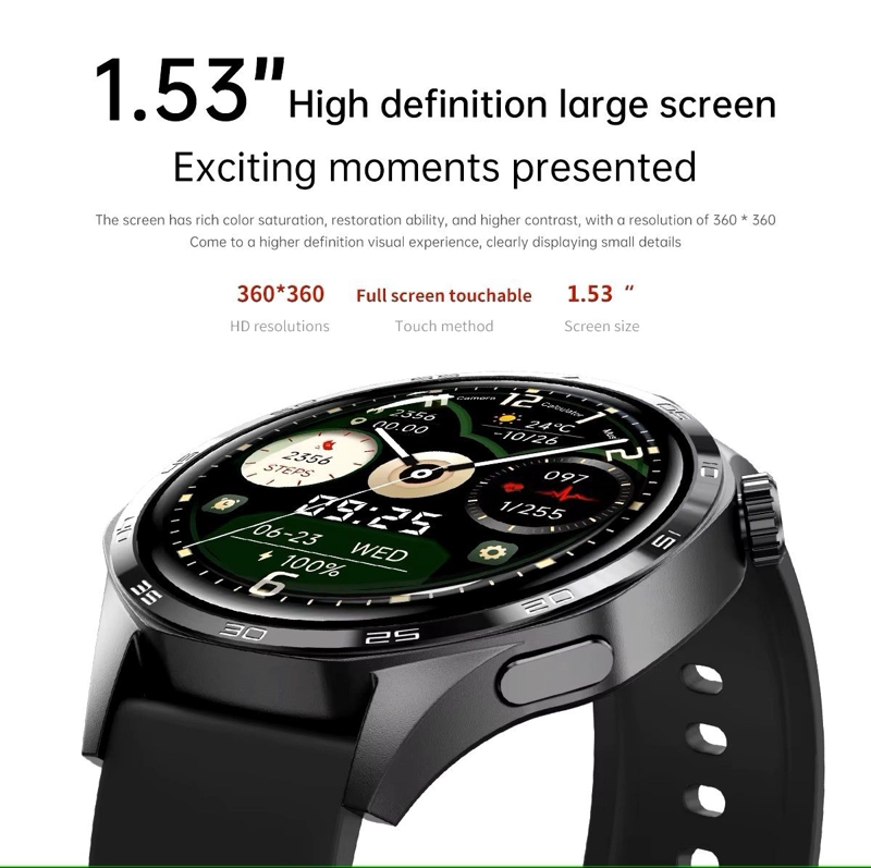SMARTWATCH PANTALLA HD LLAMADAS BLUETOOTH MONITOREO DE SALUD IP67 - 1