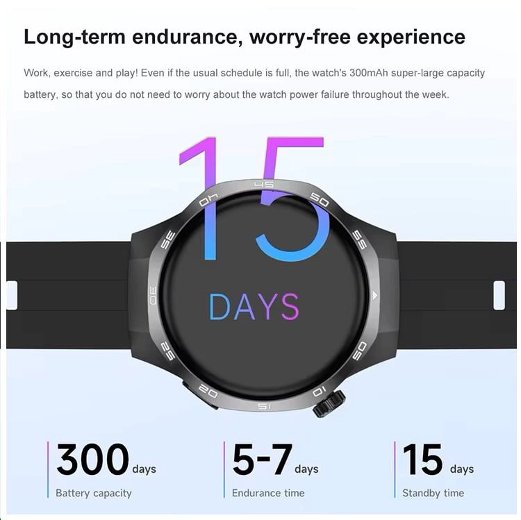 SMARTWATCH DEPORTIVO CON PANTALLA HD CORREA DE CUERO IP68 300MAH - 7