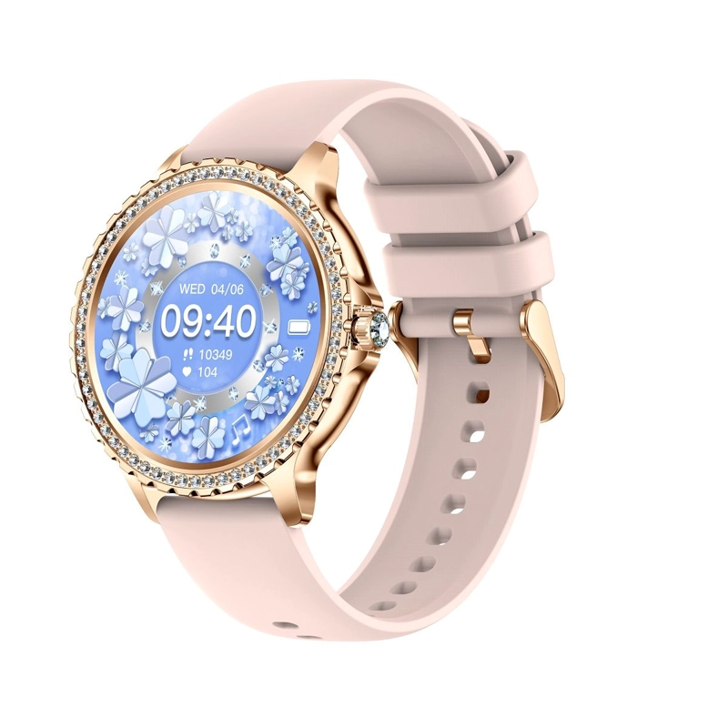 SMARTWATCH ELEGANTE MUJER BLUETOOTH MONITOR DE SALUD MULTIDEPORTE CORREA METALICA Y CORREA SILICONA - 7