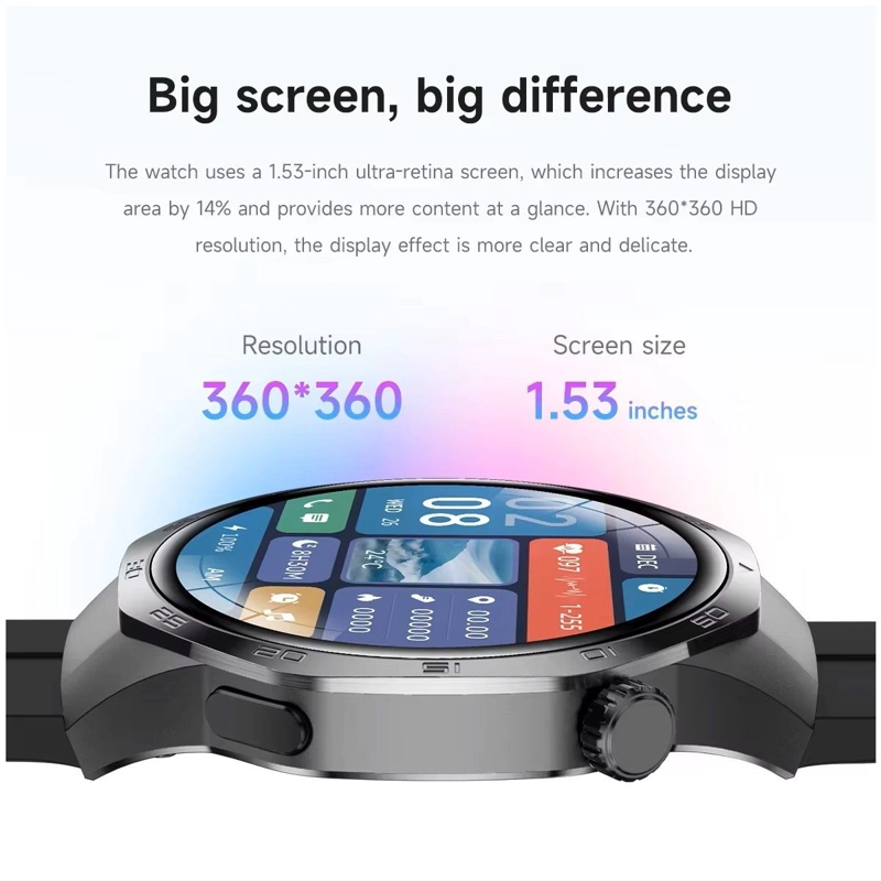 SMARTWATCH DEPORTIVO CON PANTALLA HD CORREA METALICA PLATEADA - 5