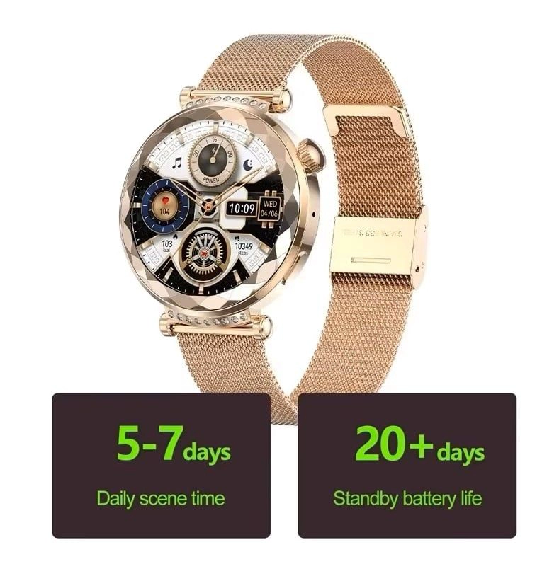 RELOJ INTELIGENTE SMARTWATCH ELEGANTE PANTALLA AMOLED NFC IP68 - 2