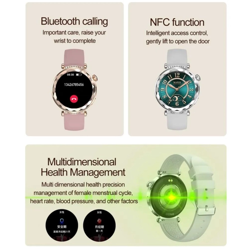 RELOJ INTELIGENTE SMARTWATCH ELEGANTE MONITOREO SALUD MODO DEPORTES - 4