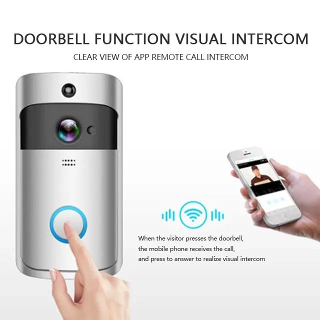 CAMARA INTELIGENTE PORTERO WIFI DOORBELL CON TIMBRE PARA SMARTPHONE - 4