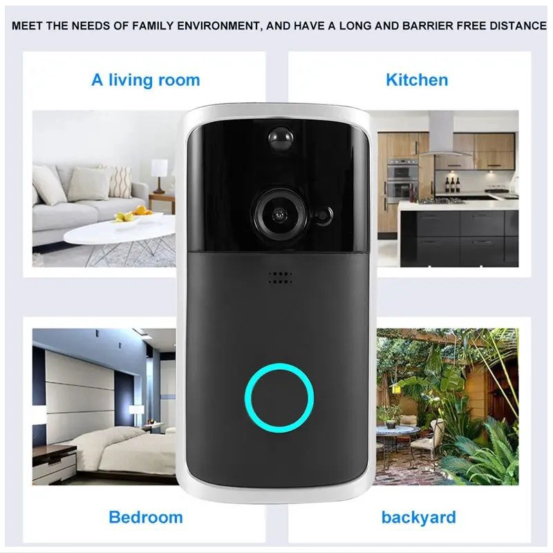 CAMARA INTELIGENTE PORTERO WIFI DOORBELL CON TIMBRE PARA SMARTPHONE - 6