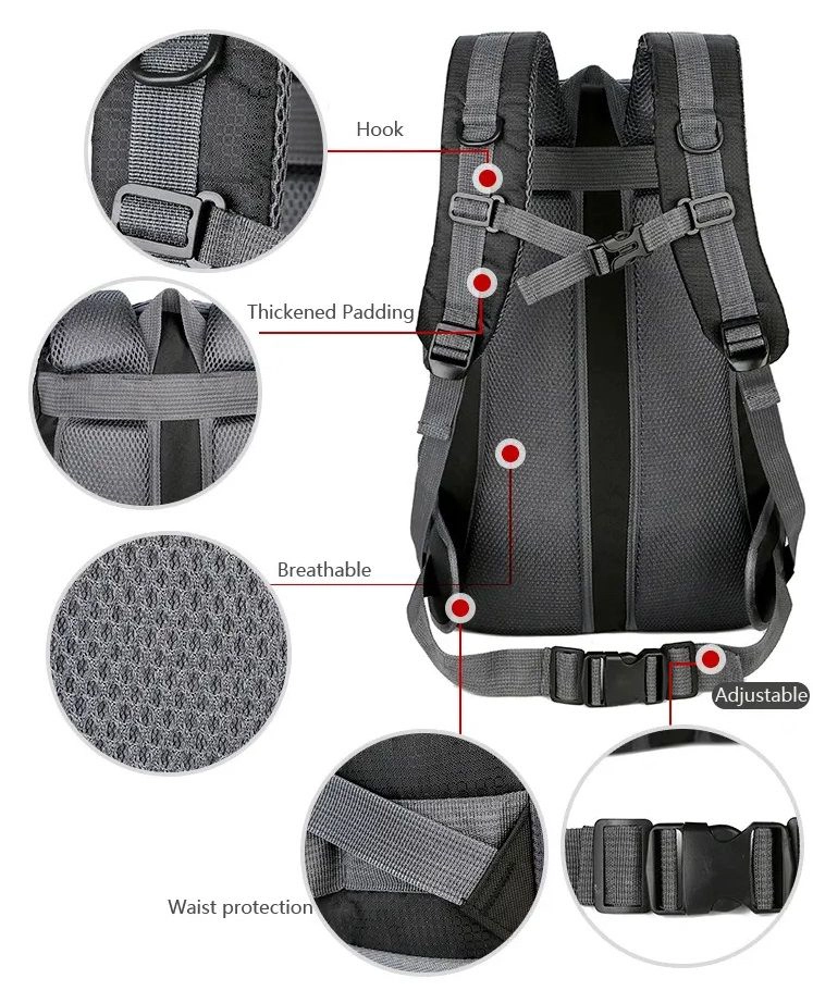 MOCHILA MULTIFUNCIONAL OUTDOOR IMPERMEABLE NOTEBOOK Y VIAJES - 6