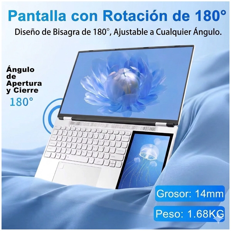 NOTEBOOK 15.6 PULGADAS INTEL QUAD-CORE 3.4GHZ 16GB RAM 512 SSD ROM WINDOWS 11 PRO CAMARA MAGNE TICA - 6