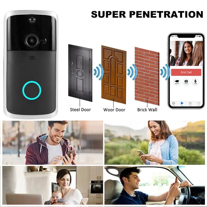 CAMARA INTELIGENTE PORTERO WIFI DOORBELL CON TIMBRE PARA SMARTPHONE - 6